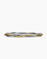Petite Infinity Bracelet in Sterling Silver with 14K Yellow Gold, 4.4mm